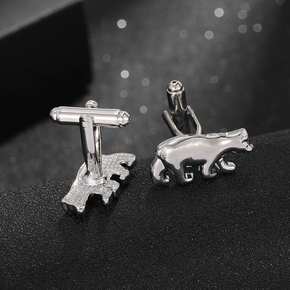 Animal Collection Drache Elefant Kuh Dinosaurier Eisbär Koala Manschettenknöpfe für Männer Hemd Anzug Schmuck Zubehör – Detail 8