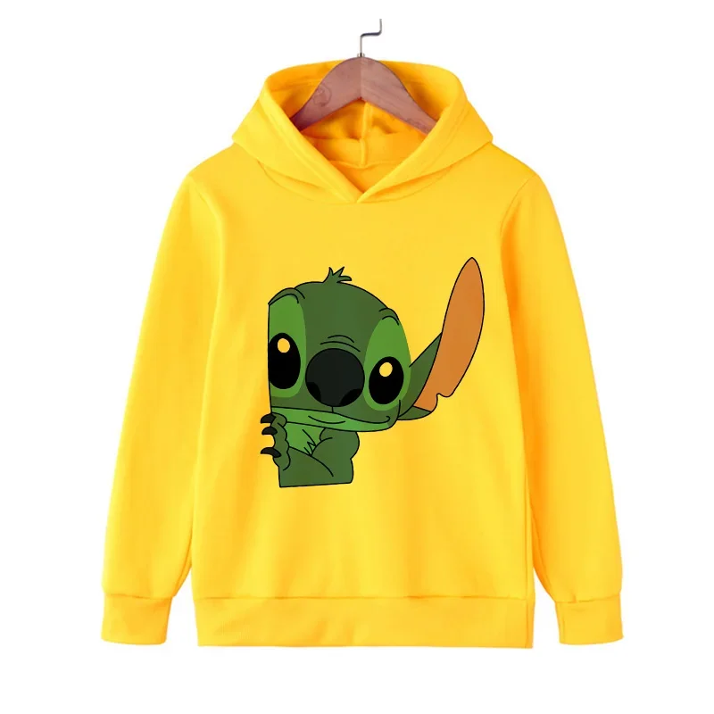 Sudadera con capucha de dibujos animados de Disney para hombre y mujer, ropa de Manga de Anime, Y2K, Lilo y Stitch