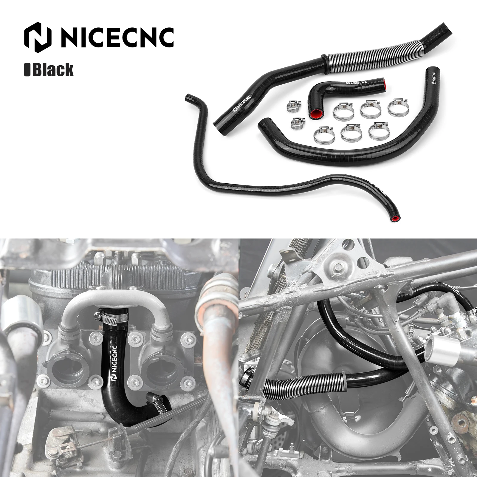 For Banshee 350 High-grade Silicone Radiator Hose For Yamaha Banshee 350 YFZ350 1987-2006 3-Layer Heat 2GU-12485-00-00 160℃