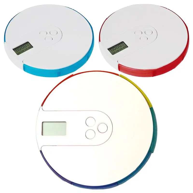 

7-Day Automatic Pill Dispenser Weekly Smart Timing Pill Reminder for with Alarm,Portable Electronic Medication Organizer