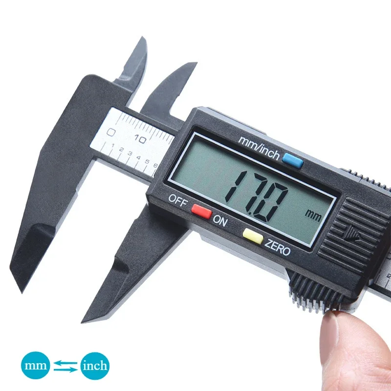 

150mm 100mm Electronic Digital Caliper Carbon Fiber Dial Vernier Caliper Gauge High Precision Micrometer Measuring Digital Ruler