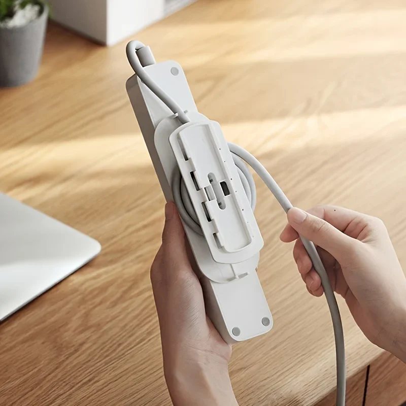 1pc Plug-in Holder, Wall Mounted Hole-Free Socket Router Row Holder, Household Plug-in Board Storage Organizer