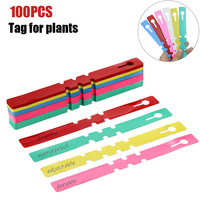 100pcs Waterproof Plant Markers Reusable Plastic  Wrap Around Tree Tag Nursery Plant Markers Gardening Tools