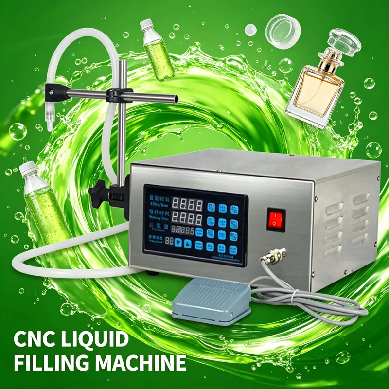 High Precision Liquids Filling Machine Mini Bottled Water Filler Digital Pump For Perfume Drink Milk Olive Oil Filling Machine