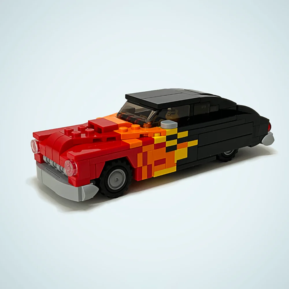 

MOC Mercury Lead Sled Speed Champion Classic Car Model City Racing Children's Toy Gift Technology Building Blocks