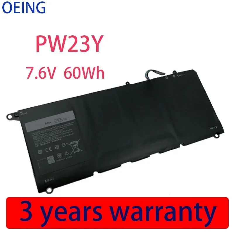 

PW23Y Replacement New Laptop Battery for DELL XPS 13 9360 Series RNP72 TP1GT PW23Y 7.6V 60WH