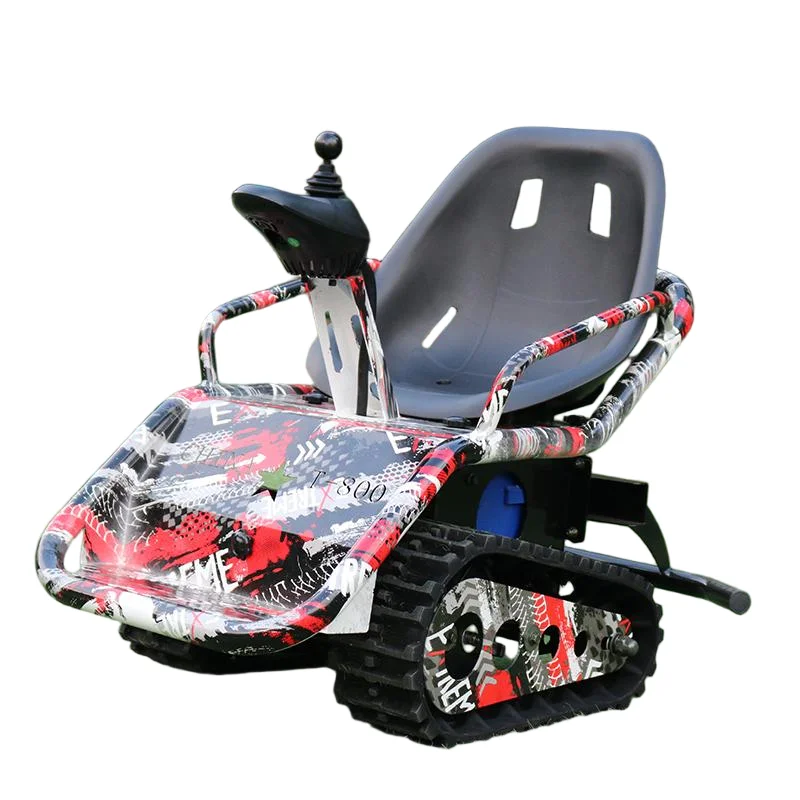 Special Square Electric Go Karts for Kids Small Tank Tracked Beach Car Kart for Field Entertainment for Foreign Trade