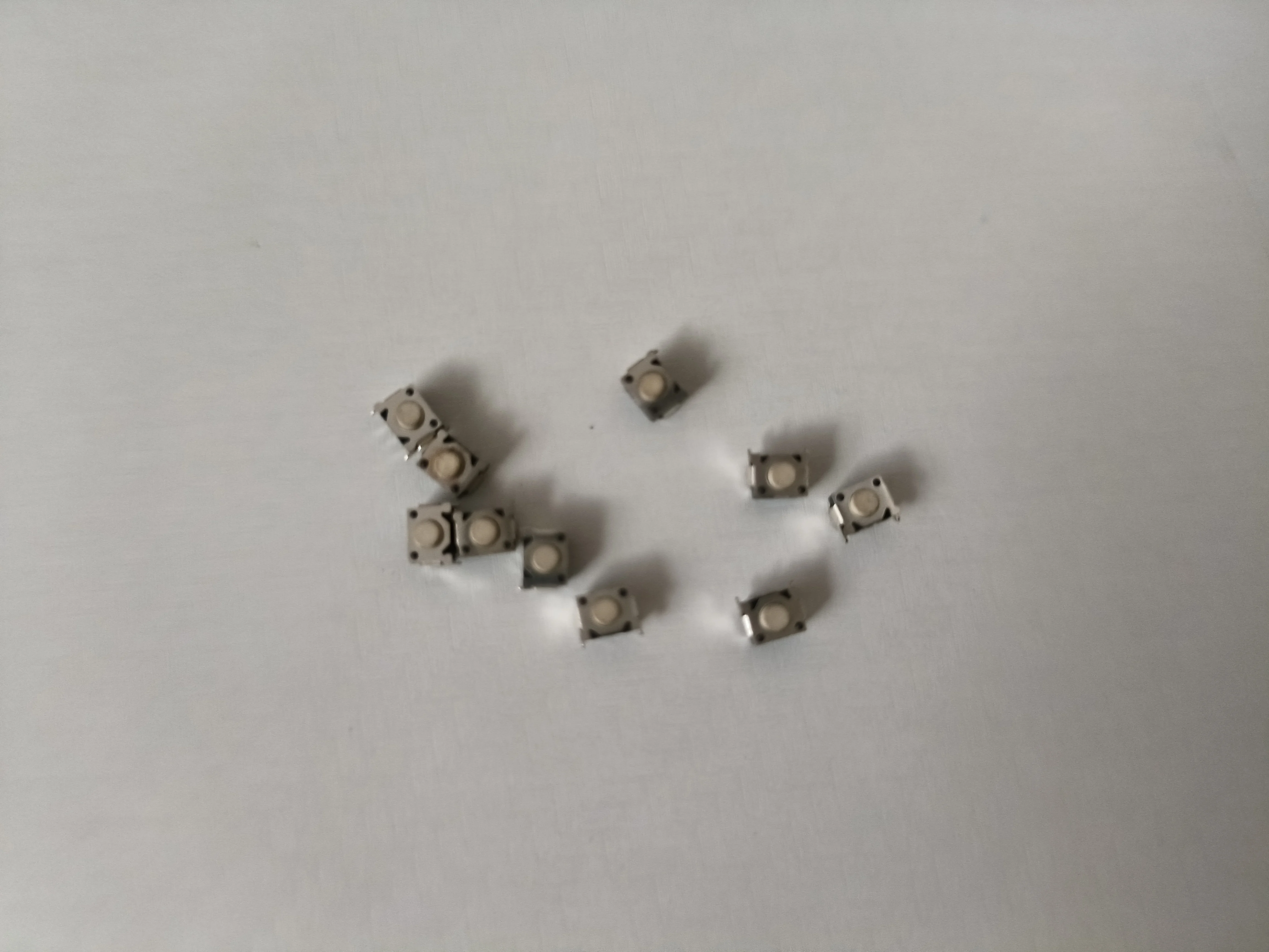 10PCS3x5mm Tactile Switch Button for MP3/MP4/PSP Accessories (3-Pin 2-Claw Terminal, Ainol Device Replacement)