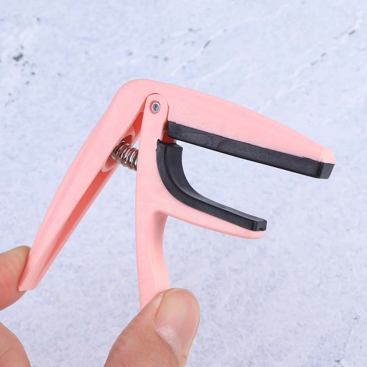 Professional Ukulele Capo Single-handed Ukelele Capo Zinc Alloy Ukulele Parts Accessories (Pink)