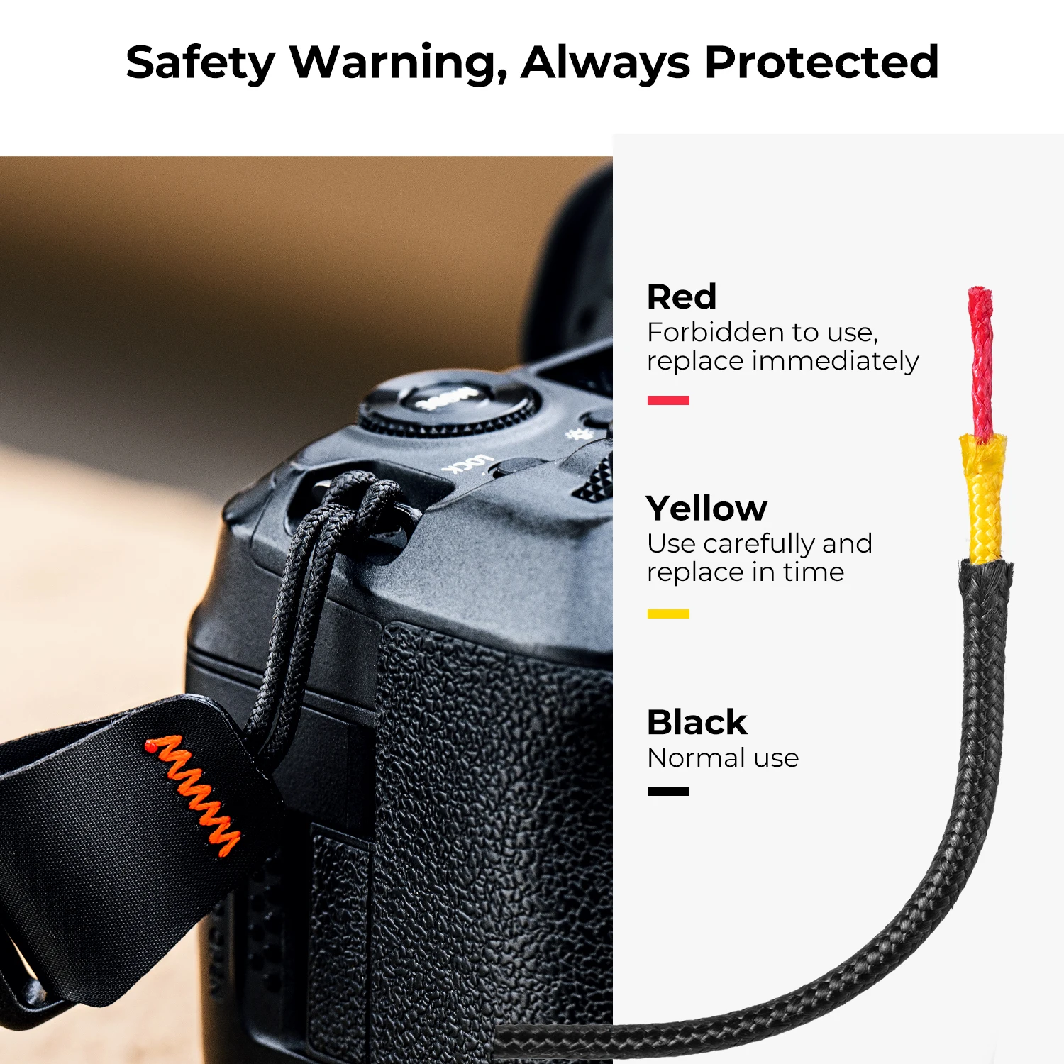 K&F CONCEPT Camera Wrist Strap Nylon Leather Photographer Camera Hand Strap For Sony Canon Nikon Fuji DSLR SLR Mirrorless Camera