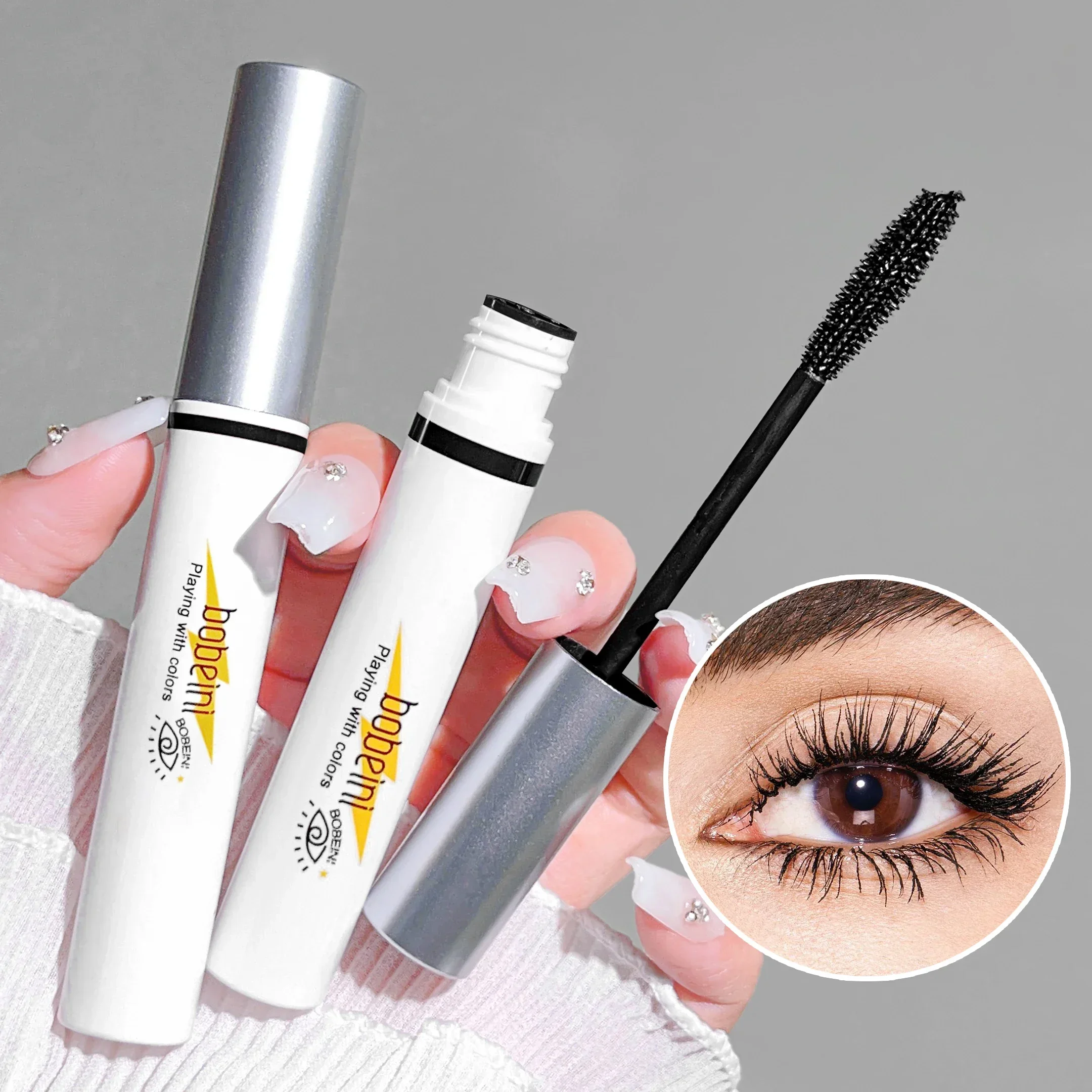 Ultra-fine Small Brush Head Mascara Lengthening Black 3D Lash Eyelash Extension Eye Lashes Long-wearing Black Color Mascara