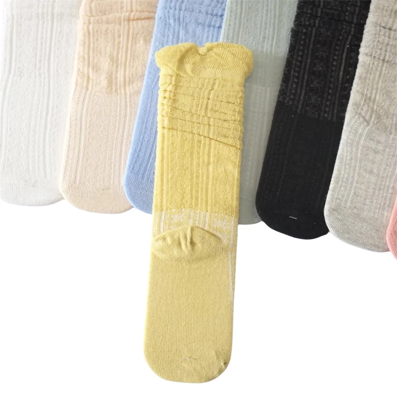 2024 New Summer Baby Boys Girls Ultra-thin Mesh Anti-mosquito Knee-high Socks Infant Tobbler 0-2 Years Thin Socks 10 Colors