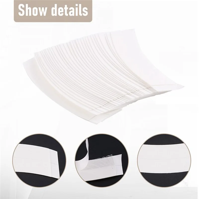 A24P 288 قطعة شعر ثابت شريط مزدوج الجوانب لاصق قوي نظام الشعر تمديد شرائط مقاوم للماء للشعر المستعار/الدانتيل الباروكات ، سهل الاستخدام