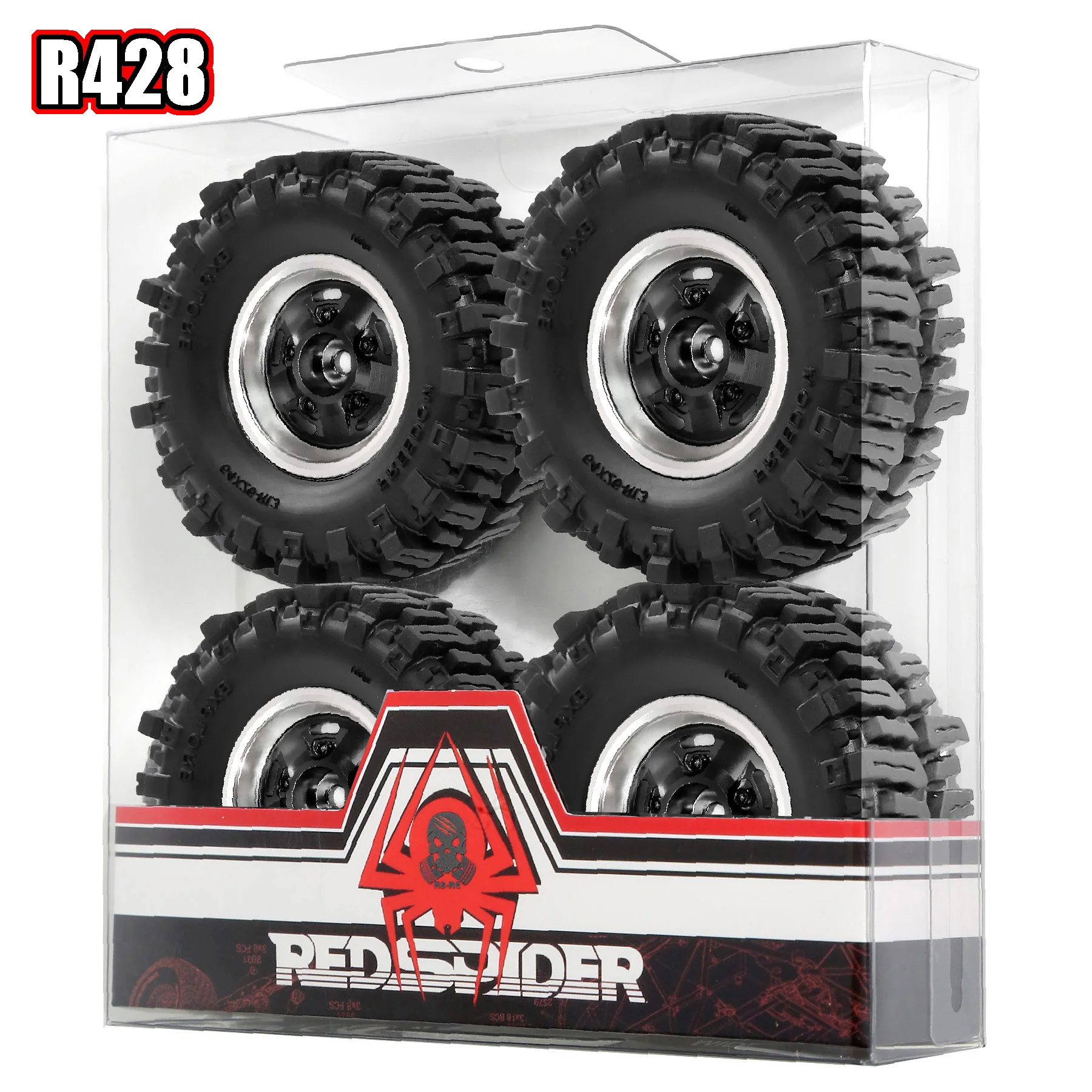 

RED SPDIER 1,3-дюймовый мягкий грязевой обод колеса с замком для масштаба 1/18 1/24 RC Гусеничный автомобиль, детали, совместимые с TRX4M SCX24