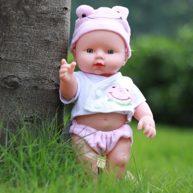 Lifelike Reborn Babies Doll, 100% Seguro Silicone Macio, Toque Real, Adorável Presente Brinquedo, Pode Falar Som, Engraçado, 30cm