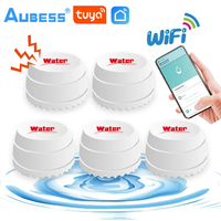 WiFi Leakage Alarm Detector TUYA Water Leak Detector Water Tank Full Water Linkage Sensor Alarm Smart Life APP Remote Monitoring