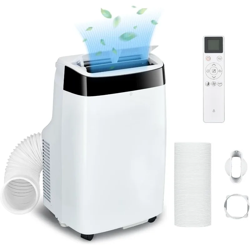 

Portable Air Conditioner, 14000 Btu Portable AC/Air Conditioner w/Remote Control,Folllow Me Function,up to 750 Sq.Ft, 3-in-1, Di