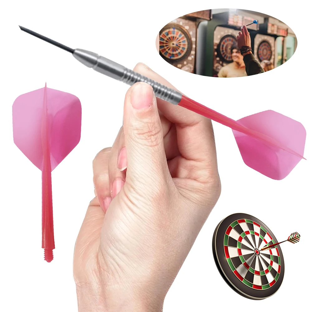 6/3PCS Integrierte Dart Flights und Wellen Standard Form 2BA Schraube In-one Dart Flight Anti-Fall Transparent Dart Zubehör Kit