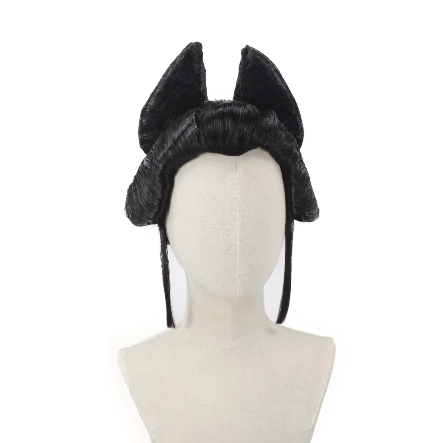 Anime Kimetsu No Yaiba DuoJi Daki Black Wigs Rank Six Silver To Lime Green Hair Props Demon Slayer Daki Cosplay Wigs Hairpins