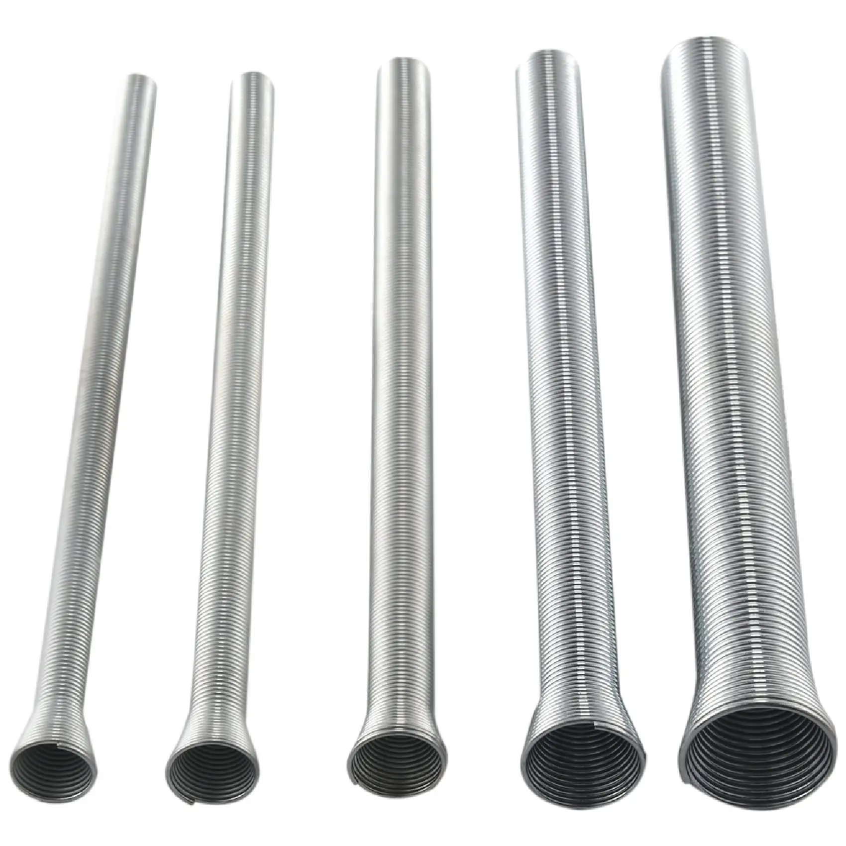 A67P-5Pcs Spring Tube Bender 210Mm Tension Spring Pipe Bender 1/4Inch-5/8Inch Spring Steel For Copper Aluminium Tube Bending Han