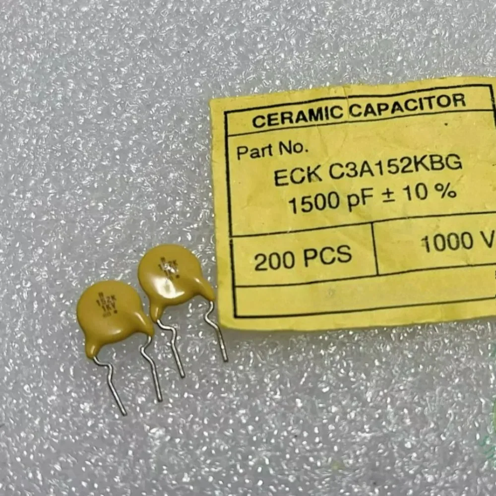 20pcs/lot 0.0015uf 1KV 1500pF 1N5 152 Brand New High Voltage Ceramic Capacitor