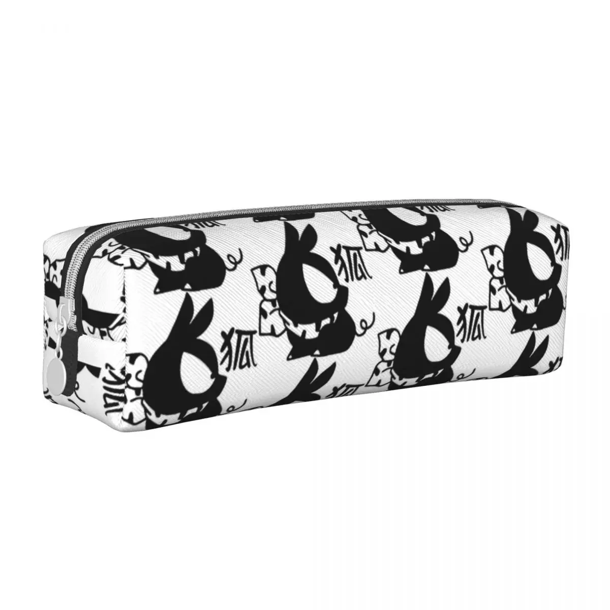 P-chan Pig Kanji Ranma-estuches de lápices de Anime, estuches de Manga, caja de bolígrafos para estudiantes, bolsas de gran capacidad, papelería de oficina con cremallera