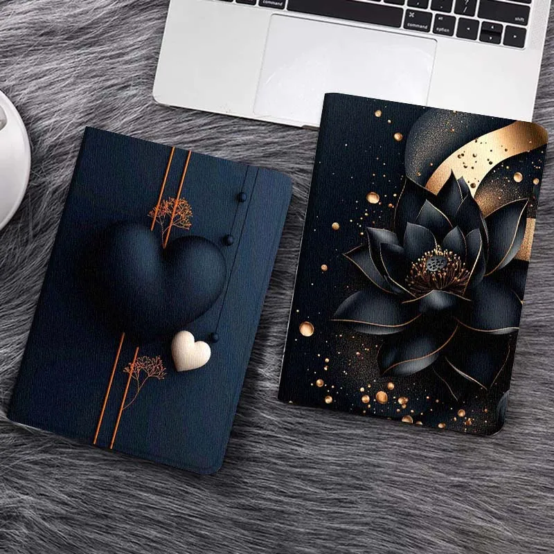 

Carbon Fiber Love Heart Flower Gift For Huawei MediaPad T5 T10s M6 M5Lite SE Honor Tab 5 6 7 V7 V8 X8a X9a Pro Soft Tablet Case