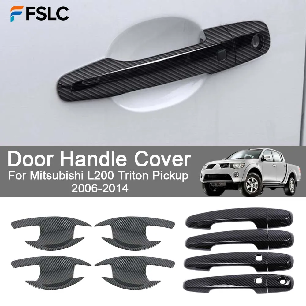 

Car Decoration Door Handle Cover For Mitsubishi L200 Triton Pickup 2006-2014 Cars Accessories Upgrade Styling Modify A Car