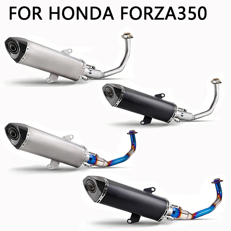 

High Quality for HONDA Forza350 Forza 350 Exhaust Ak Muffler Modified Connection Front Tube Link Pipe Full Exhaust System