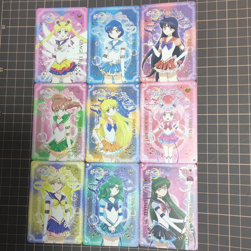 Diy 17pcs/set Sailor Moon Cosmos Self-made Card Gilding Flash Cards The Folded Light Sparkles. Starlight Flashes Anime Toy Gift