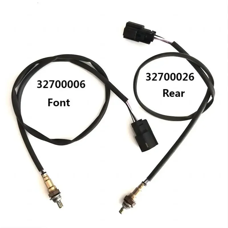 Motorcycle Front and Rear Oxygen Sensors 32700006 32700026, 2 Pieces Installed