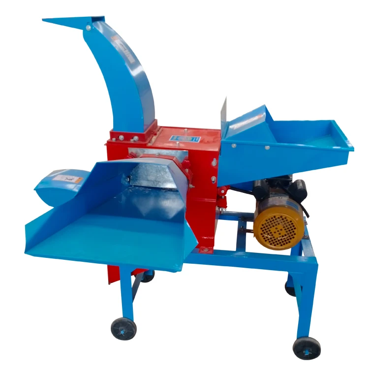 Electric Motor Animal Hay Grass Chaff Cutter Machine Small Mini Chaff Cutter