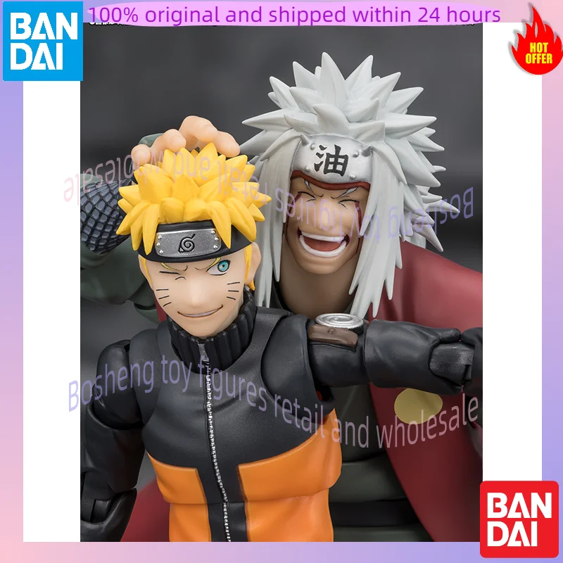 Original Bandai S.H.Figuarts SHF NARUTO JIRAIYA Hidden Leaf Heroic Master Sage Sage In Stock Anime Action Figures Mode Toys