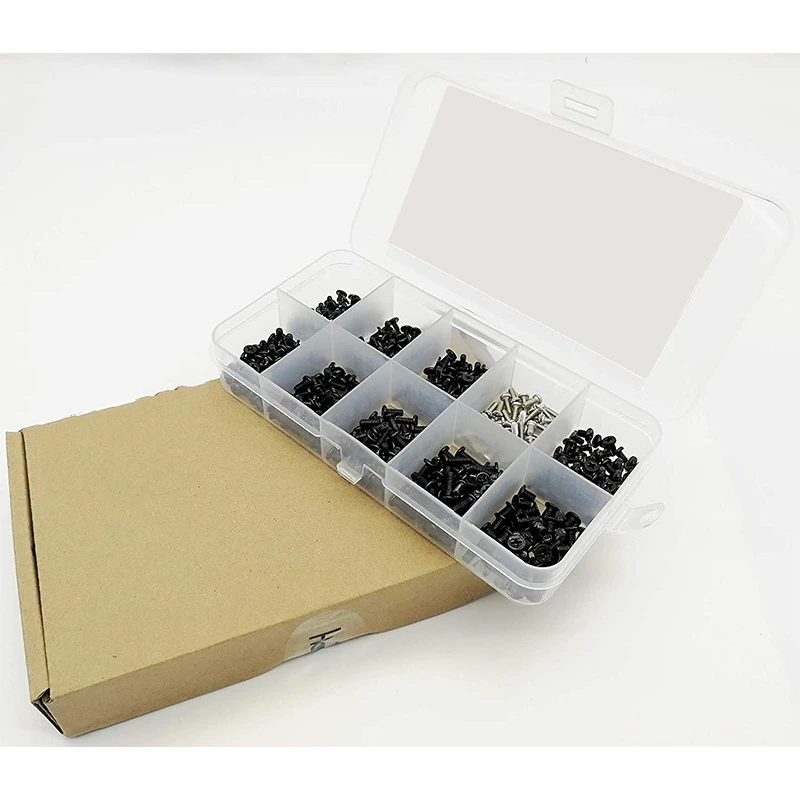 1000Pcs M2 M2.5 M3 Kit di viti per Computer portatile per Notebook per IBM HP Dell Lenovo Samsung Sony Toshiba Gateway Acer