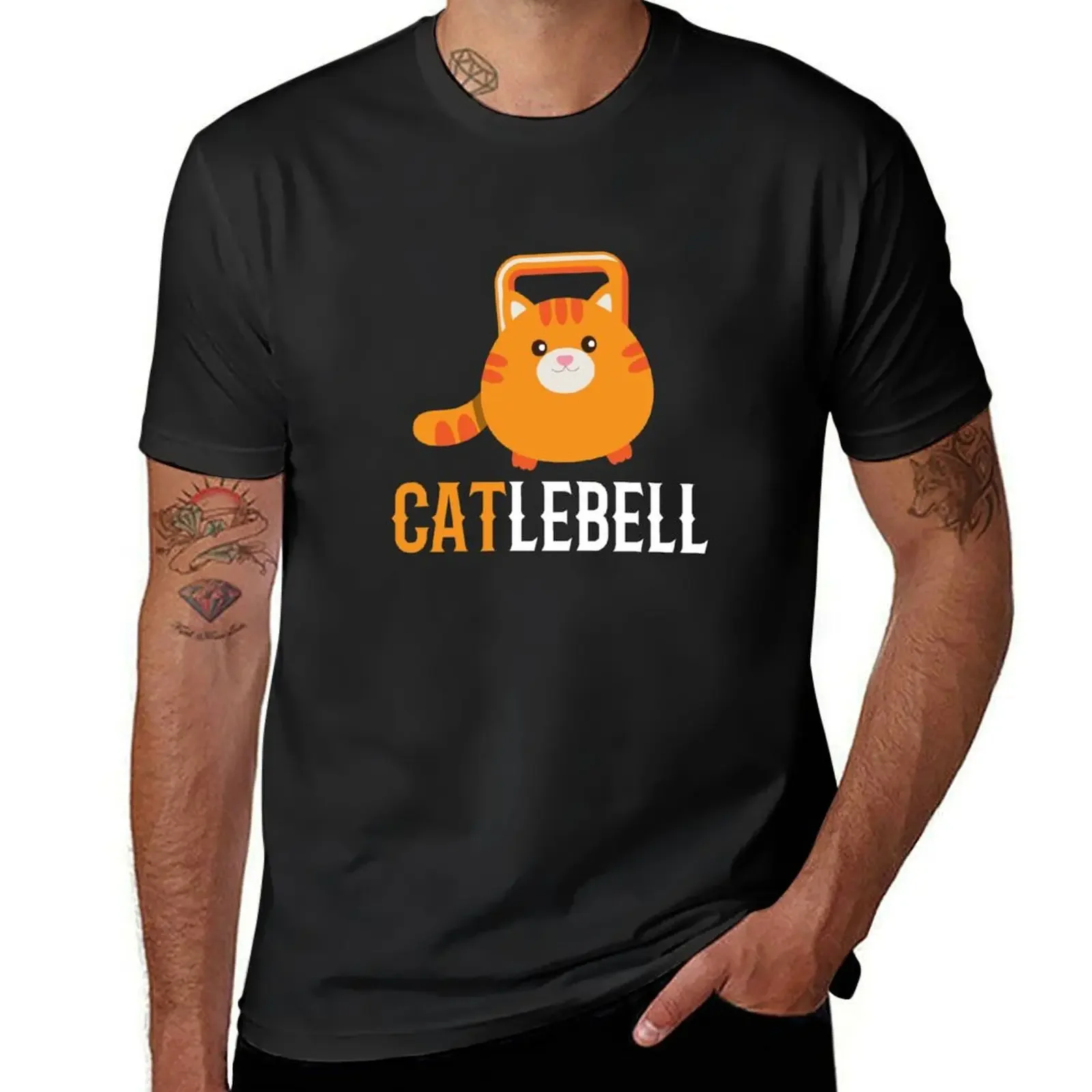 

Мужские футболки Catlebell Kettlebell для фитнеса, новая версия
