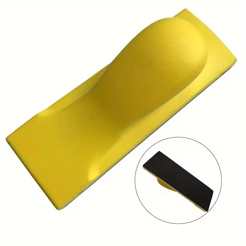 198 X 70mm Rectangular Hand Sanding Block Dry Manual Vacuum Polishing Block for Car Paint Surface