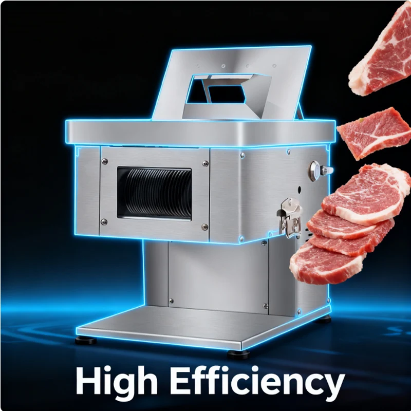 

Commercial Meat Slicer Stainless Steel Meat Cutter Machine Electric Meat Slicer for Vegetable Pork Lamb