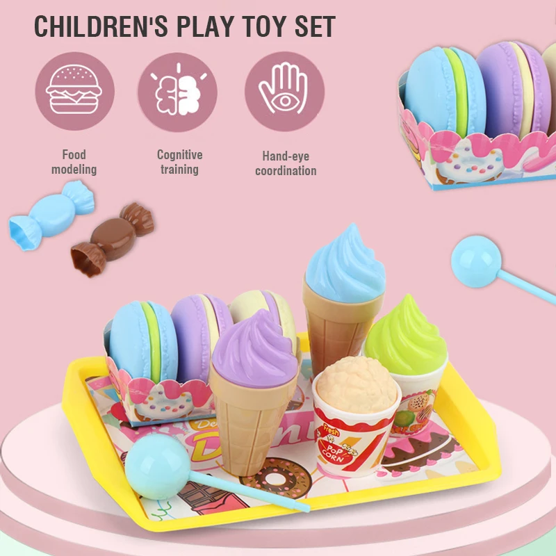 Simulation Cash Register Toy for Children Pretend Play Dessert Vegetable Fruit Kitchen Set Girls Puzzle Play House Toy Xmas Gift