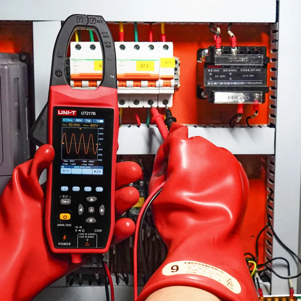 UNI-T UT217B UT217A Oscilloscope Clamp Meter with Bluetooth Current Voltage Waveform Amplitude Frequency Oscilloscope Multimeter