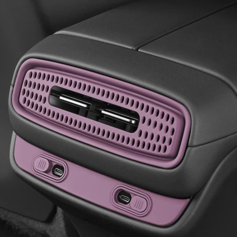 For Xiaomi SU7 Rear Discharge Trend Protective Cover Rear Charging Port Protective Cover Interior Modification Accessories Tools
