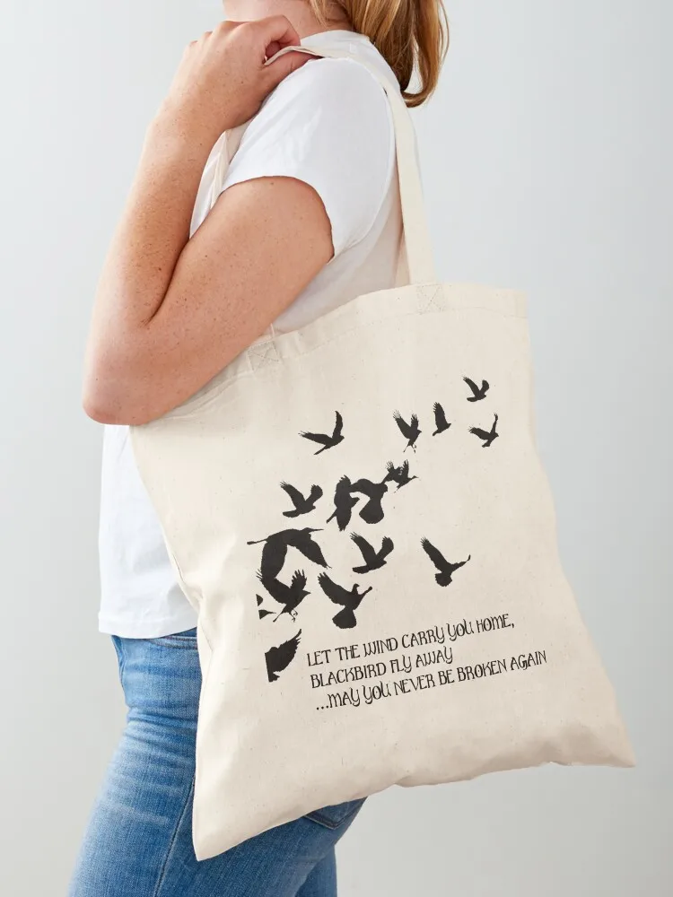 Blackbird, Alter Bridge - Lyrics Tote Bag tote bag screen shopping bag Gift bags Canvas Tote