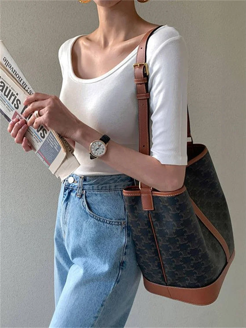 كيتي الغريبة-تي شيرت نسائي بسيط ، قطن أنيق ، كم نصف طويل ، نحيل ، كاجوال ، موضة ، للمكتب ، الصيف ، ، ، ، ، #4