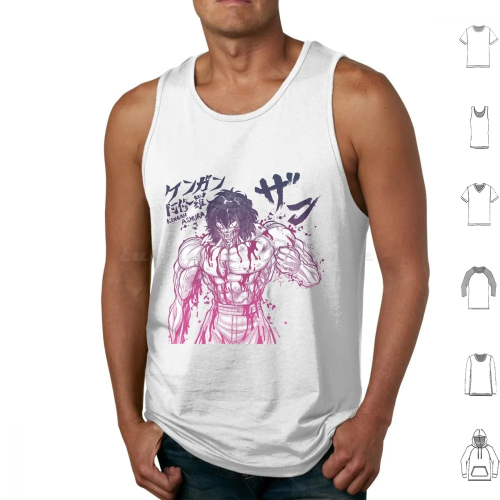 Ohma Tokita-Aurora Version Tank Tops Vest Sleeveless Kengan Ashura Ashura Manga Ohma Tokita Kengan