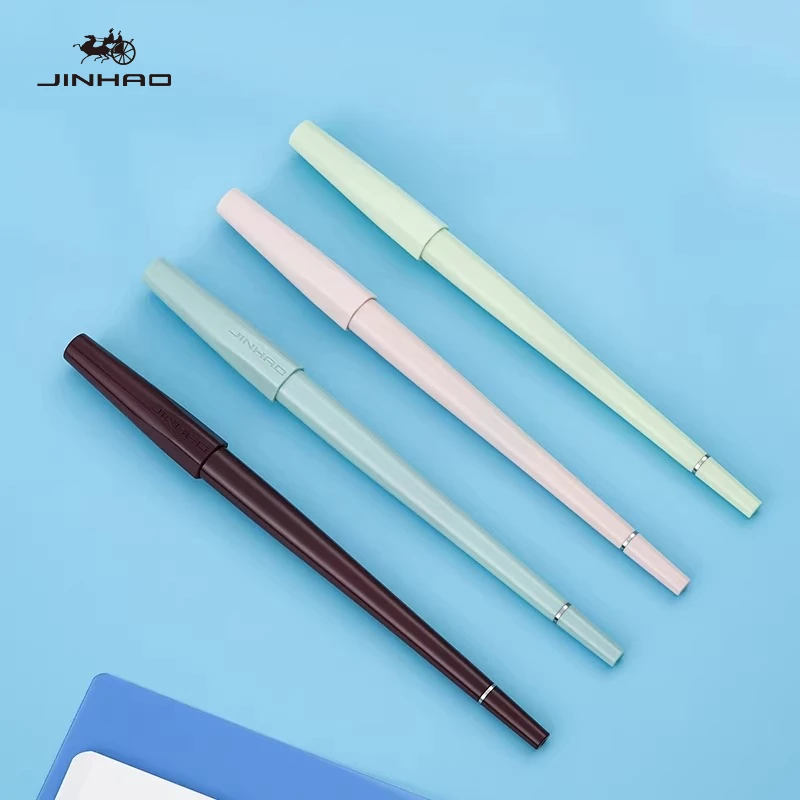 JINHAO 1001 Slender Long-barrel Fountain Pen for Students and Children Practicing Hand-drawing School Office Supplies Stationery