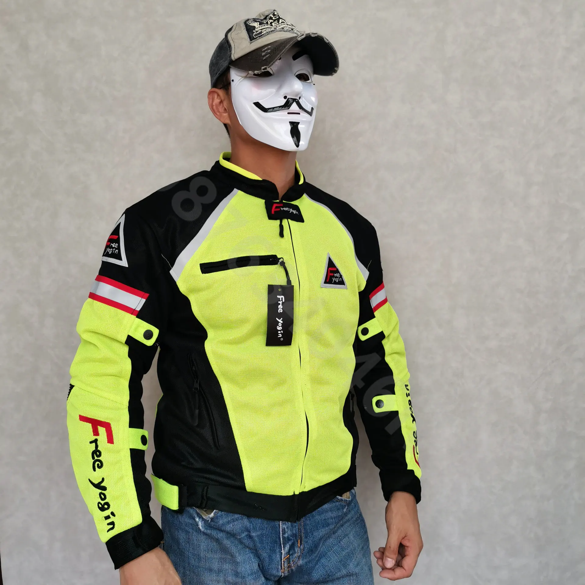 Motorcycle Riding Jacket Anti-drop Motorcycle Rider Travel Rally Suit Breathable Thin Spring Summer Men's