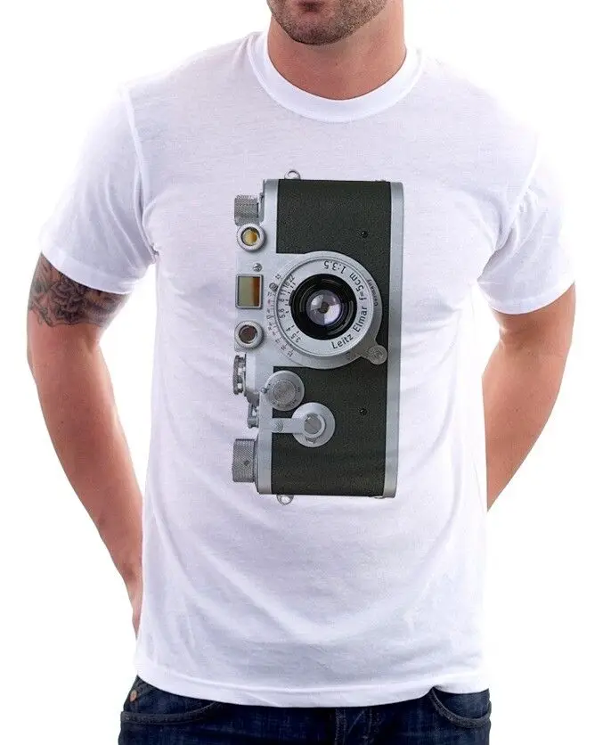 Leica 35mm Photography Camera retro printed tshirt 9466