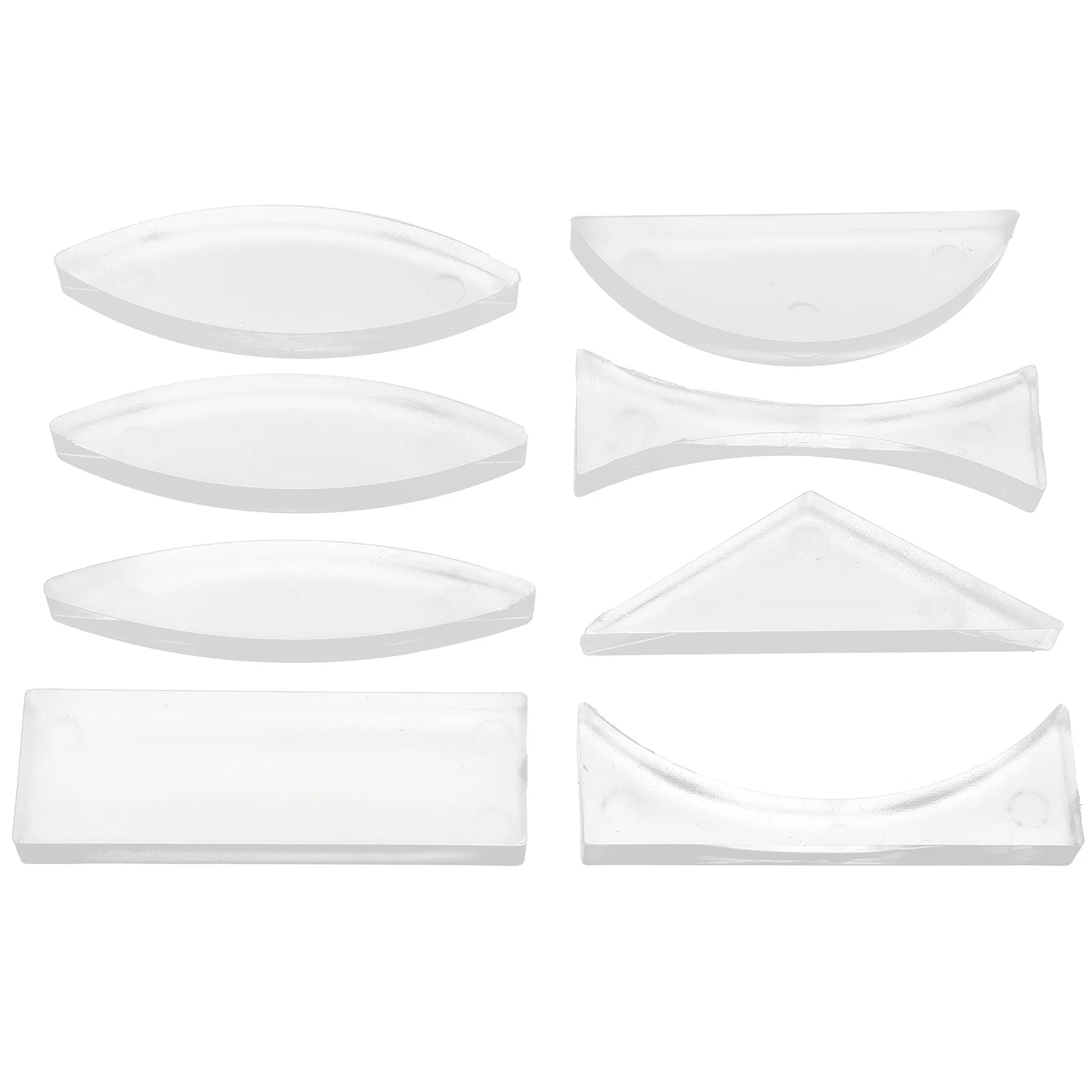 1 Set optisches Linsen-Set, Physik-Experiment, Klassenzimmer, Wissenschaftsdemonstrationen, Acryl-Parallellinsen, multifunktional, geometrisch