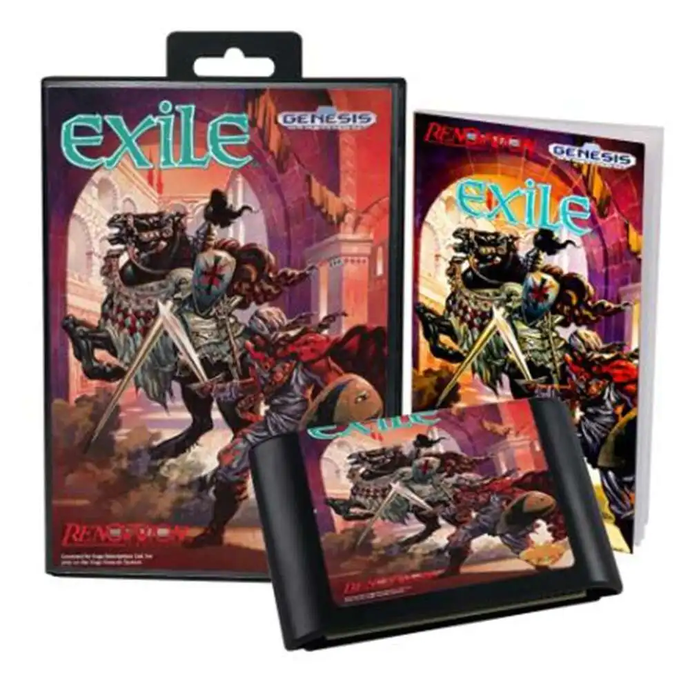 

Exile with Box and Manual for 16 Bit Sega MD Game Cartridge Megadrive Genesis System