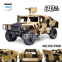 P408 1/10 HG 2.4G 16CH RC Car Remote Control Car Metal Chassis Off-road Vehicle Crawler Climbing Model Adult Children's Toys