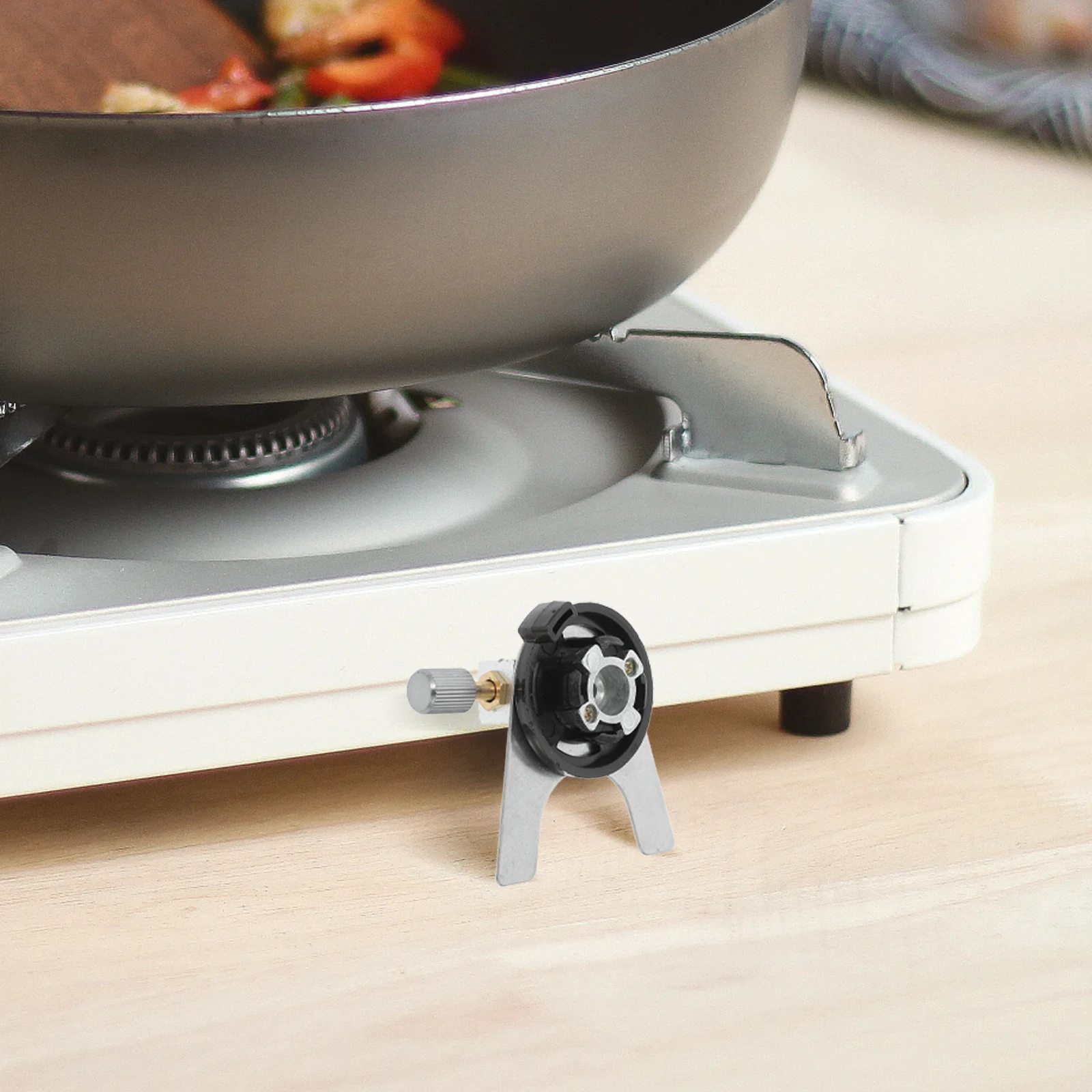 

Gas Canister Adapter For Camping Stove Propane Tank Input Connector Lpg Connection Outdoor Flat Tank Inflation Valve Fuel